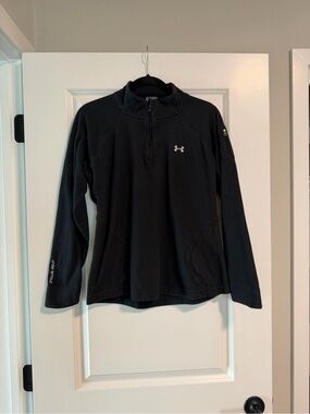 Under Armour Women’s  Black Half-Zip Fleece Performance Pullover Medium
